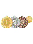 MK311-медаль без вкладыша, диам. 70 мм. (толщина медали 2 мм.). Медаль с номерами мест, литая.