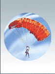 Вкладыш с полноцветной печатью. парашютный спорт