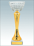 KM1991-Кубок с элементами из стекла (кубок со стеклянной чашей)