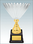 KM1990-Кубок со стеклянной чашей