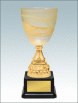 KM1514-Кубок с элементами из стекла (Кубок со стеклянной чашей)